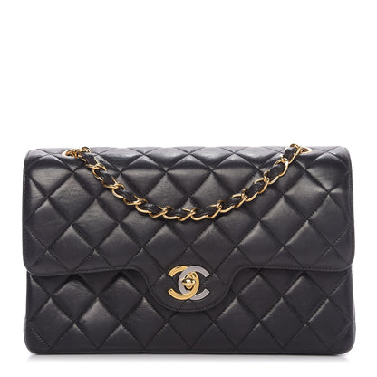 Chanel Lambskin Quilted Small Double Flap Black 1 of 10