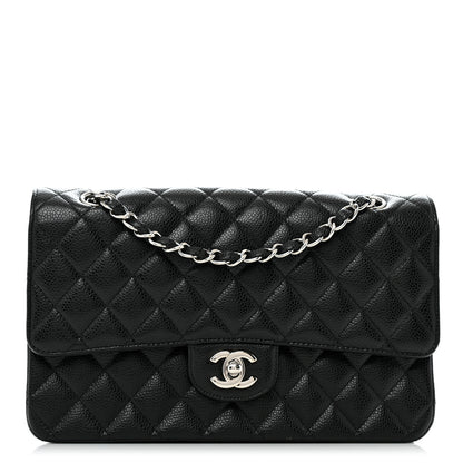 Chanel Caviar Quilted Medium Double Flap Black 1 of 12