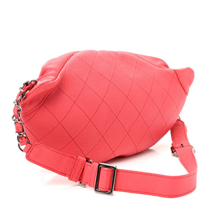 Chanel Caviar Stitched Banane Waist Bag Fanny Pack Pink 4 of 19