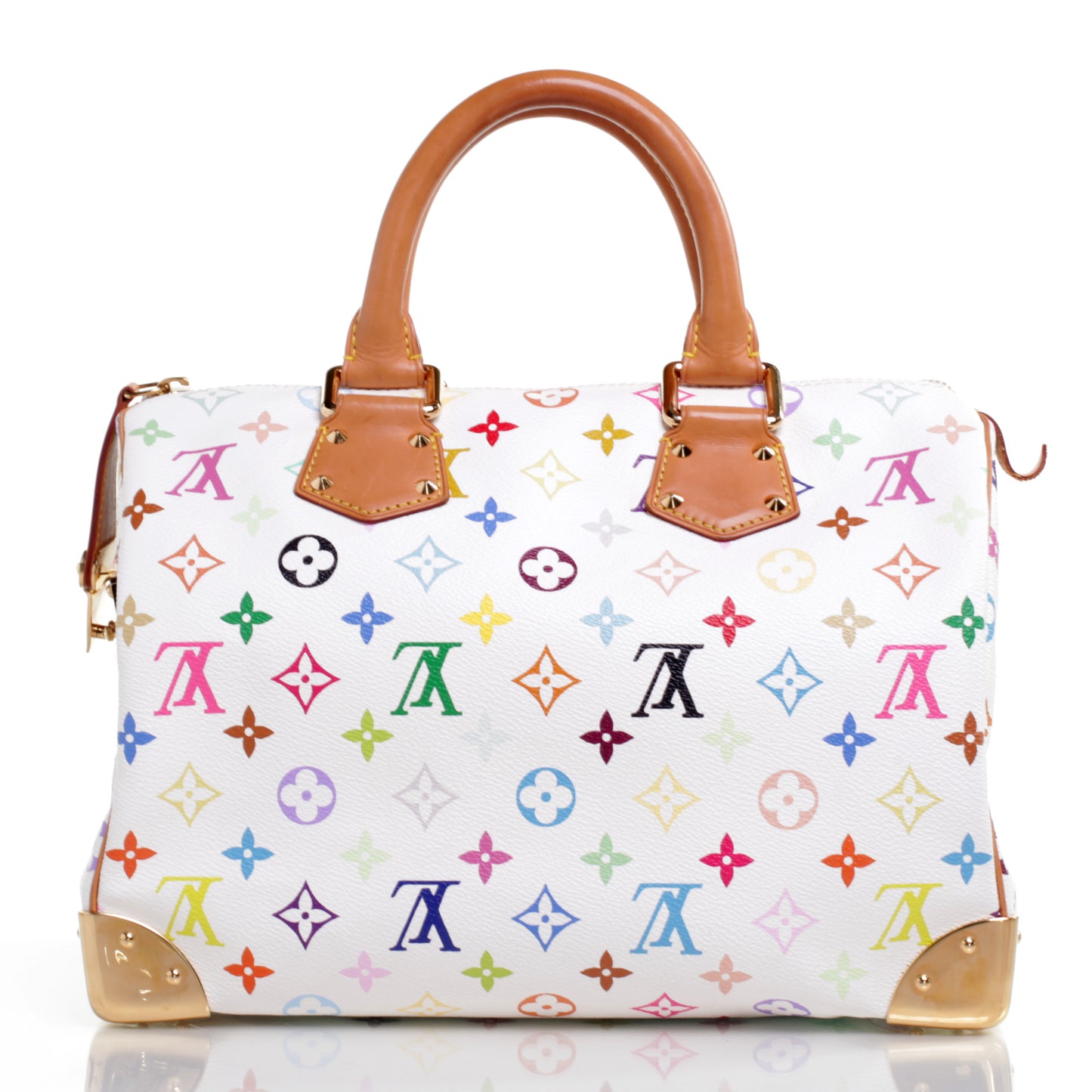 Monogram Multicolor Speedy 30 White