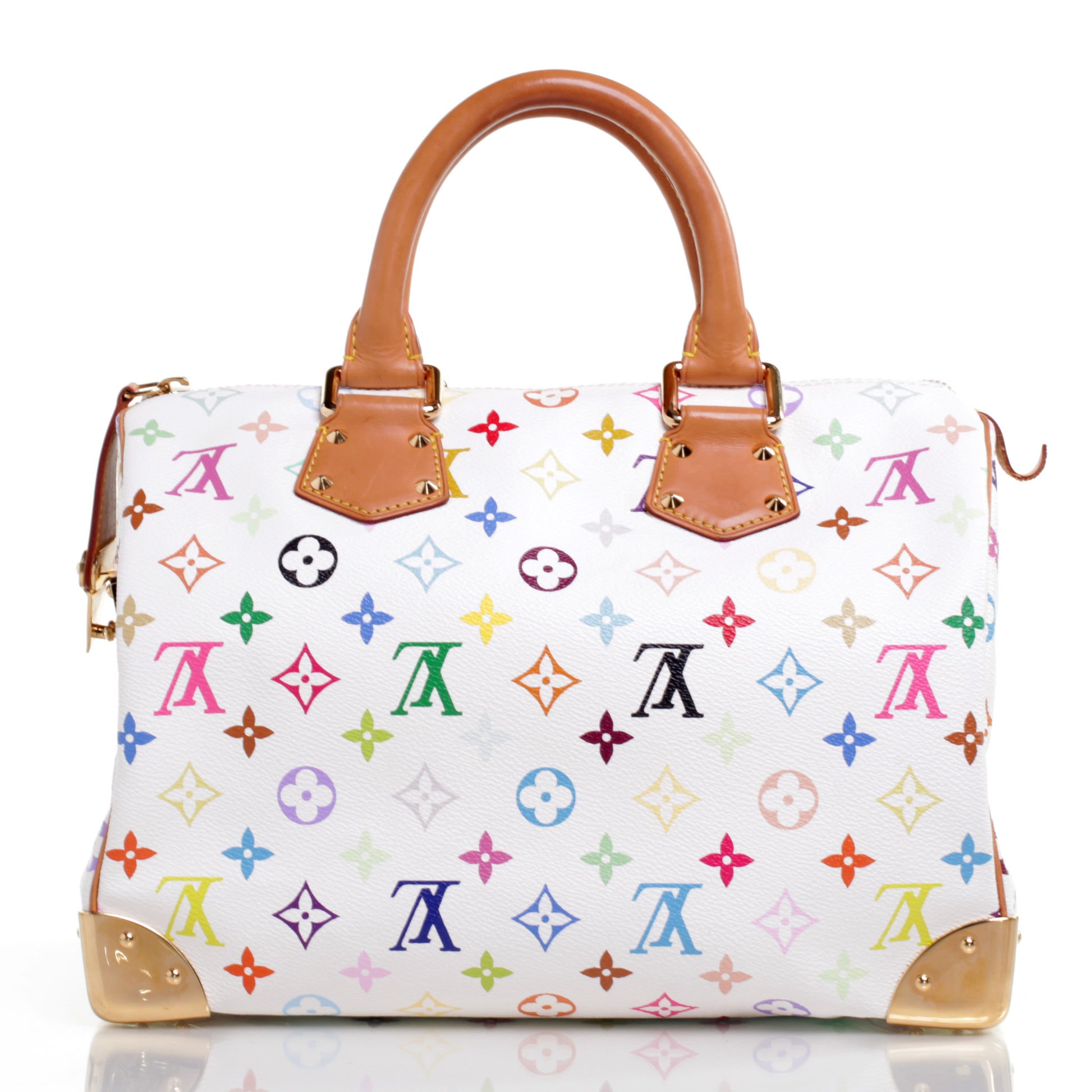 Louis Vuitton Monogram Multicolor Speedy 30 White 4 of 8