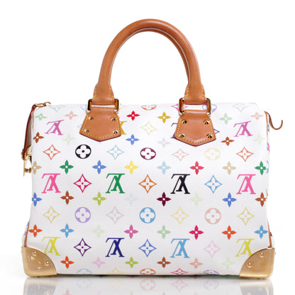 Louis Vuitton Monogram Multicolor Speedy 30 White 4 of 8