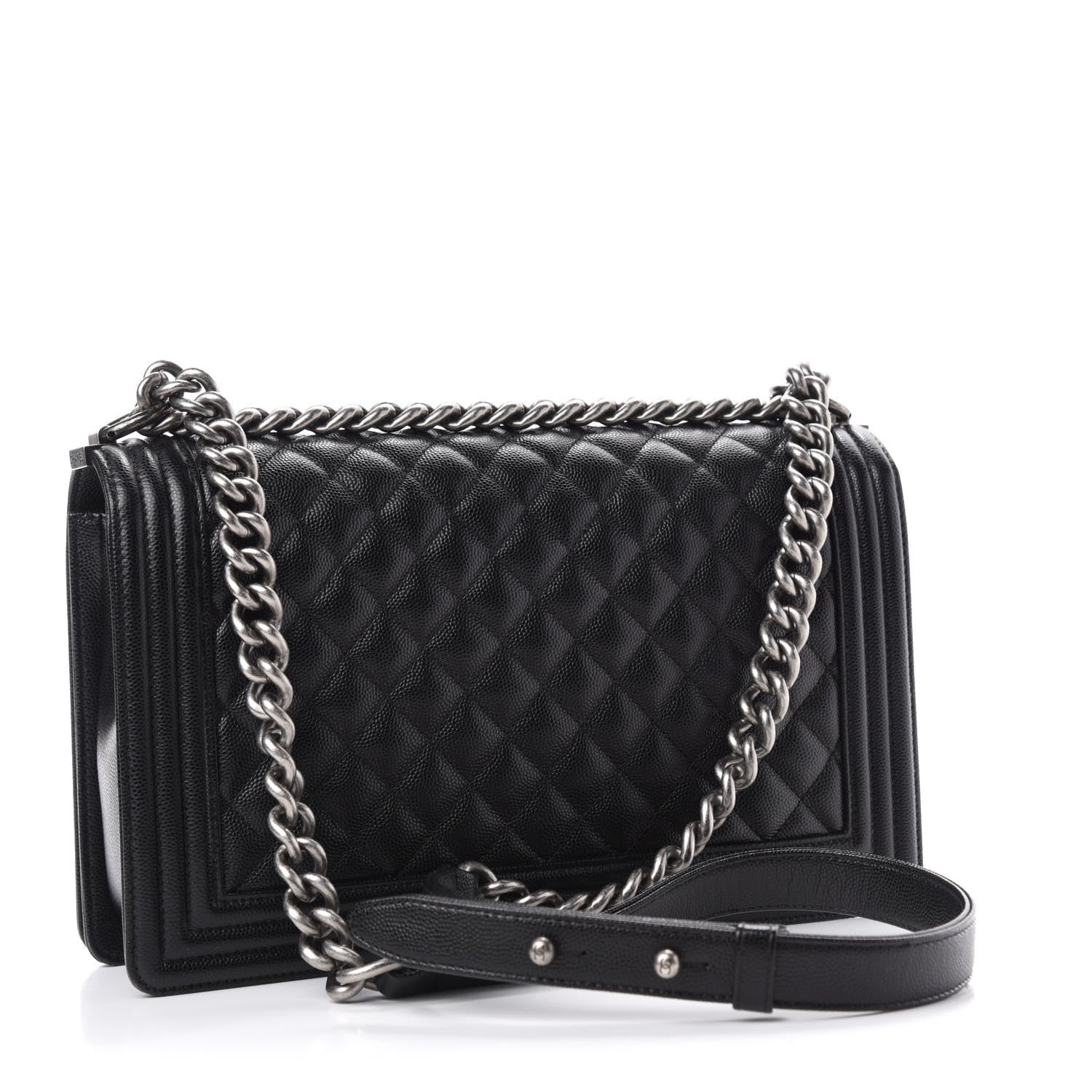 Chanel Caviar Quilted New Medium Boy Flap Black 3 of 10