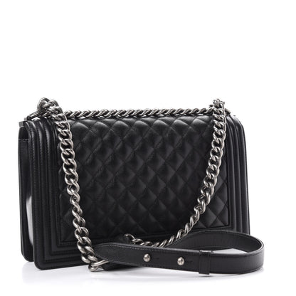 Chanel Caviar Quilted New Medium Boy Flap Black 3 of 10