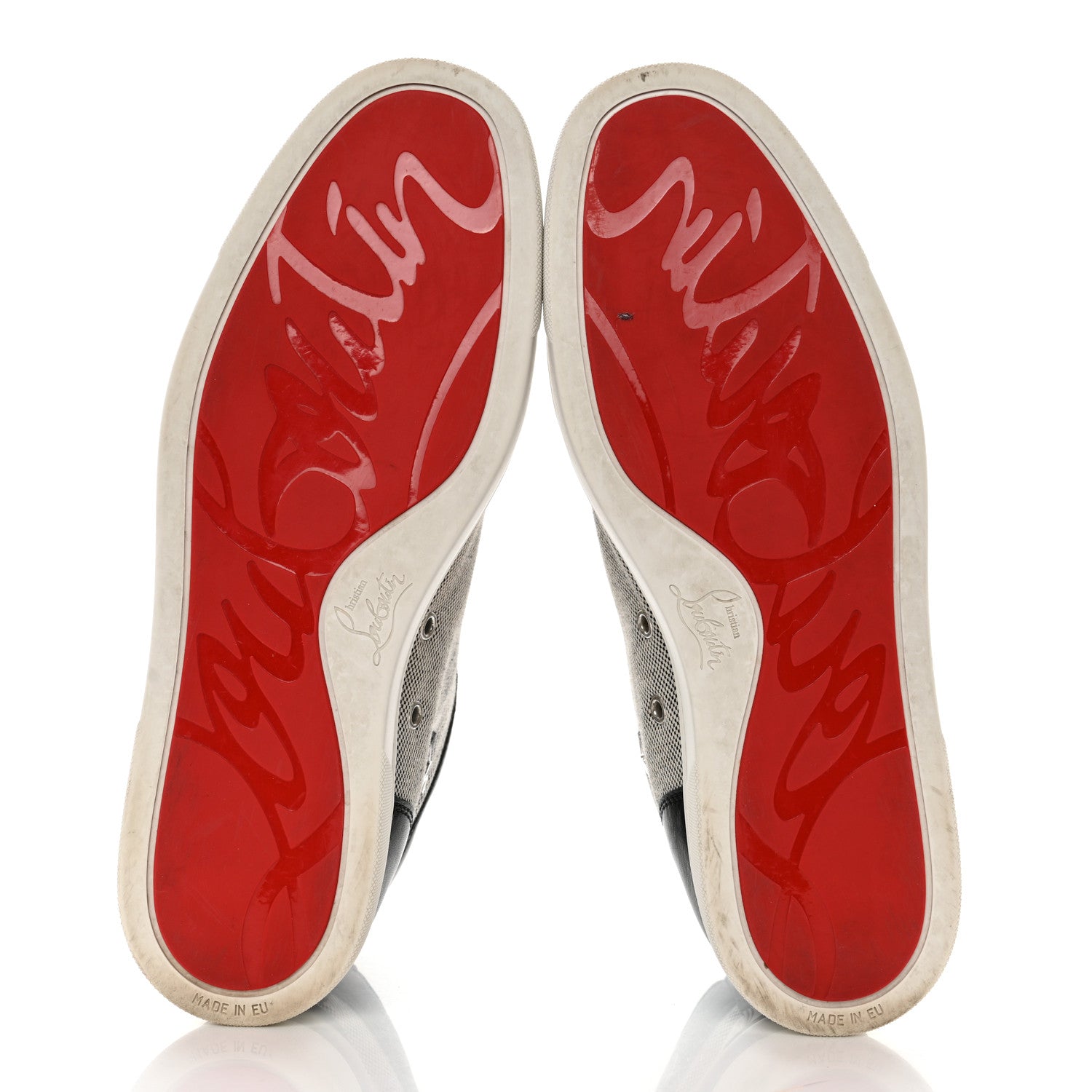 Christian Louboutin Canvas Rantus Mens Orlato Flat Sneakers 44 Black 5 of 9