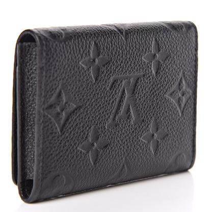 Louis Vuitton Empreinte Business Card Holder Black 3 of 7