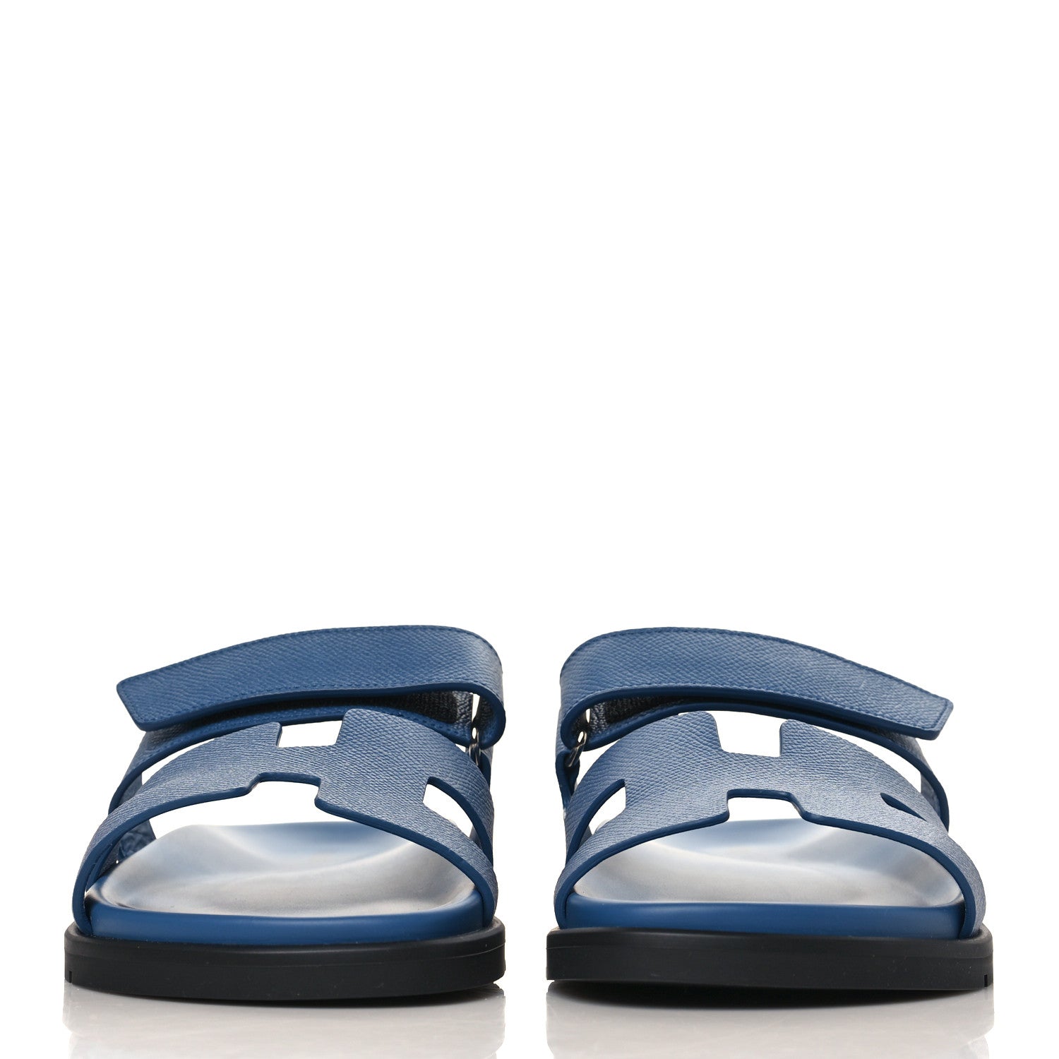 Hermes Epsom Womens Chypre Sandals 39 Bleu Bleuet 3 of 8