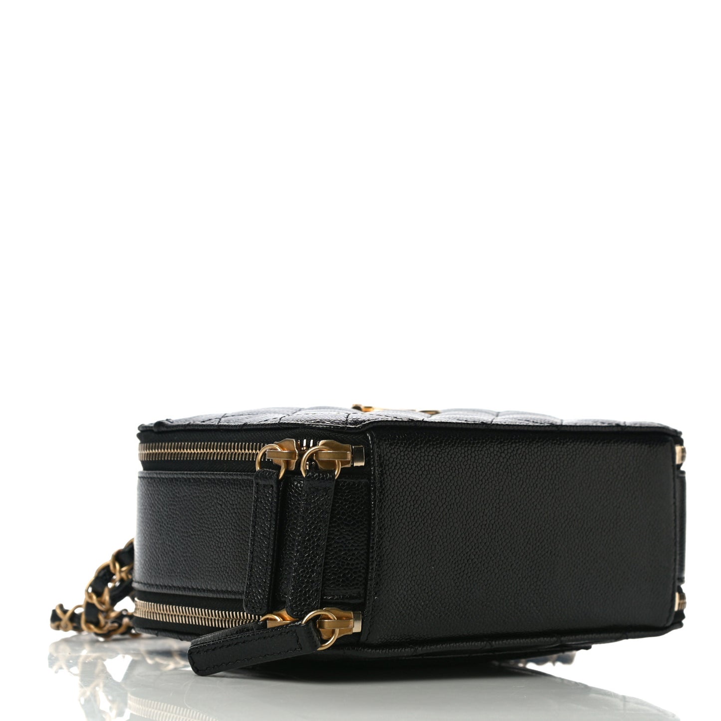 Caviar Quilted Small Pick Me Up Vanity Case Black