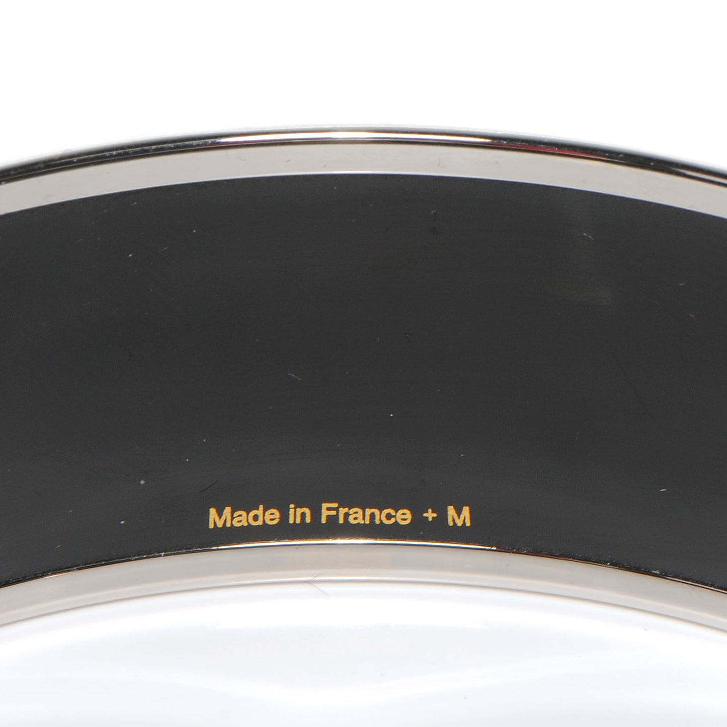 Enamel Printed Wide Grand Apparat Bracelet 70 Black