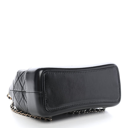 Chanel Aged Calfskin Quilted Small Gabrielle Backpack Black 4 of 9