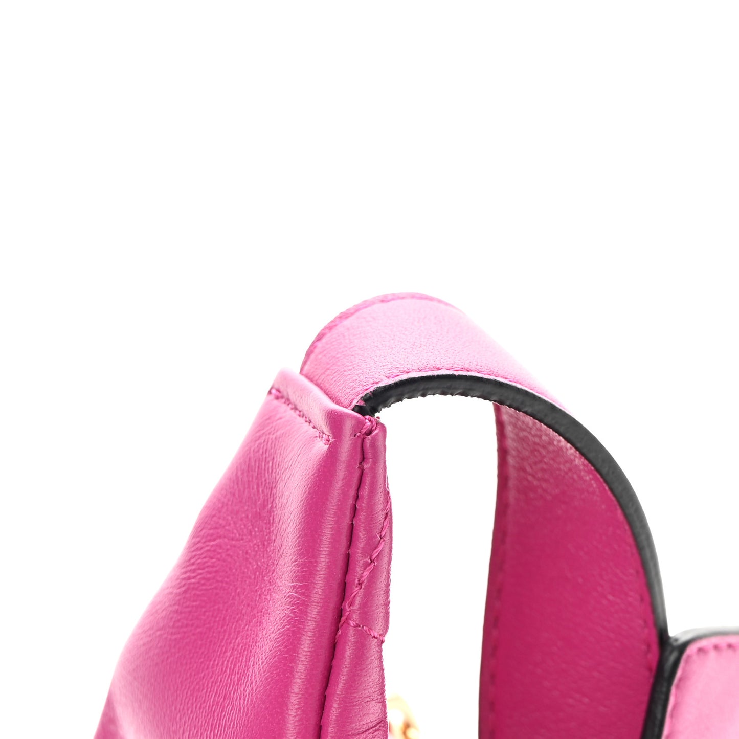 Nappa Quilted Medusa Belt Bag Pink