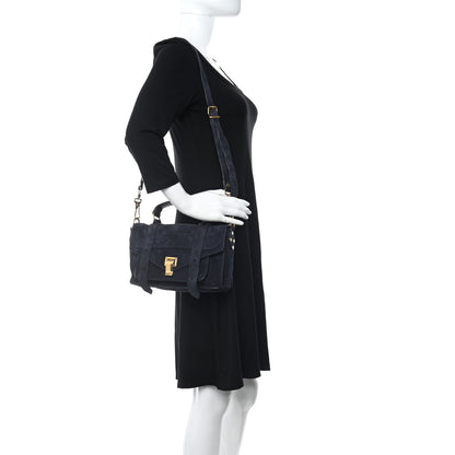 Proenza Schouler Suede Tiny PS1 Satchel Midnight 2 of 10