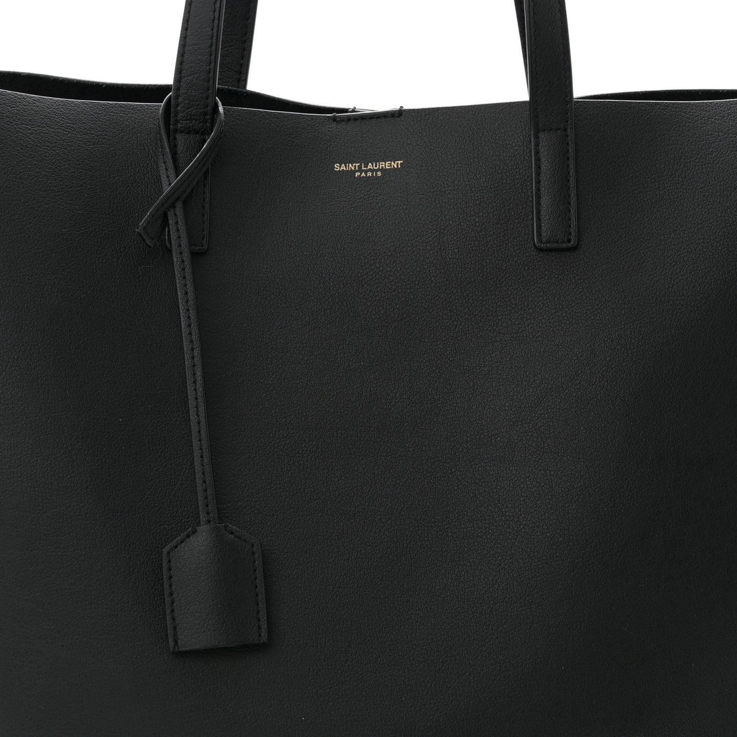 Calfskin Large Shopping Tote Black
