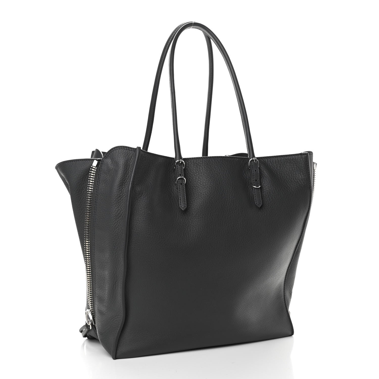 Balenciaga Veau Papier A5 Zip Around Tote Gris Fossile 4 of 11