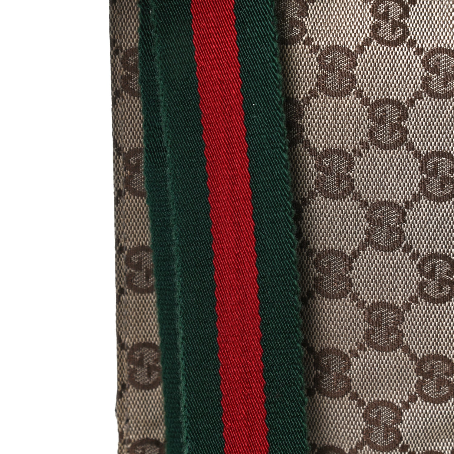Gucci GG Monogram Double Pocket Belt Bag Dark Brown 11 of 12