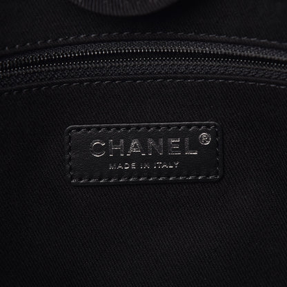 Chanel Lurex Boucle Small Deauville Tote Black 6 of 10