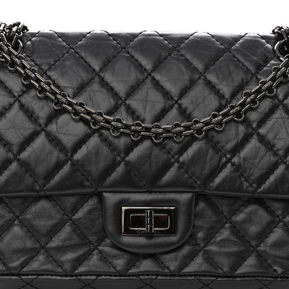 Chanel Aged Calfskin Quilted 2.55 Reissue 225 Flap So Black 8 of 10