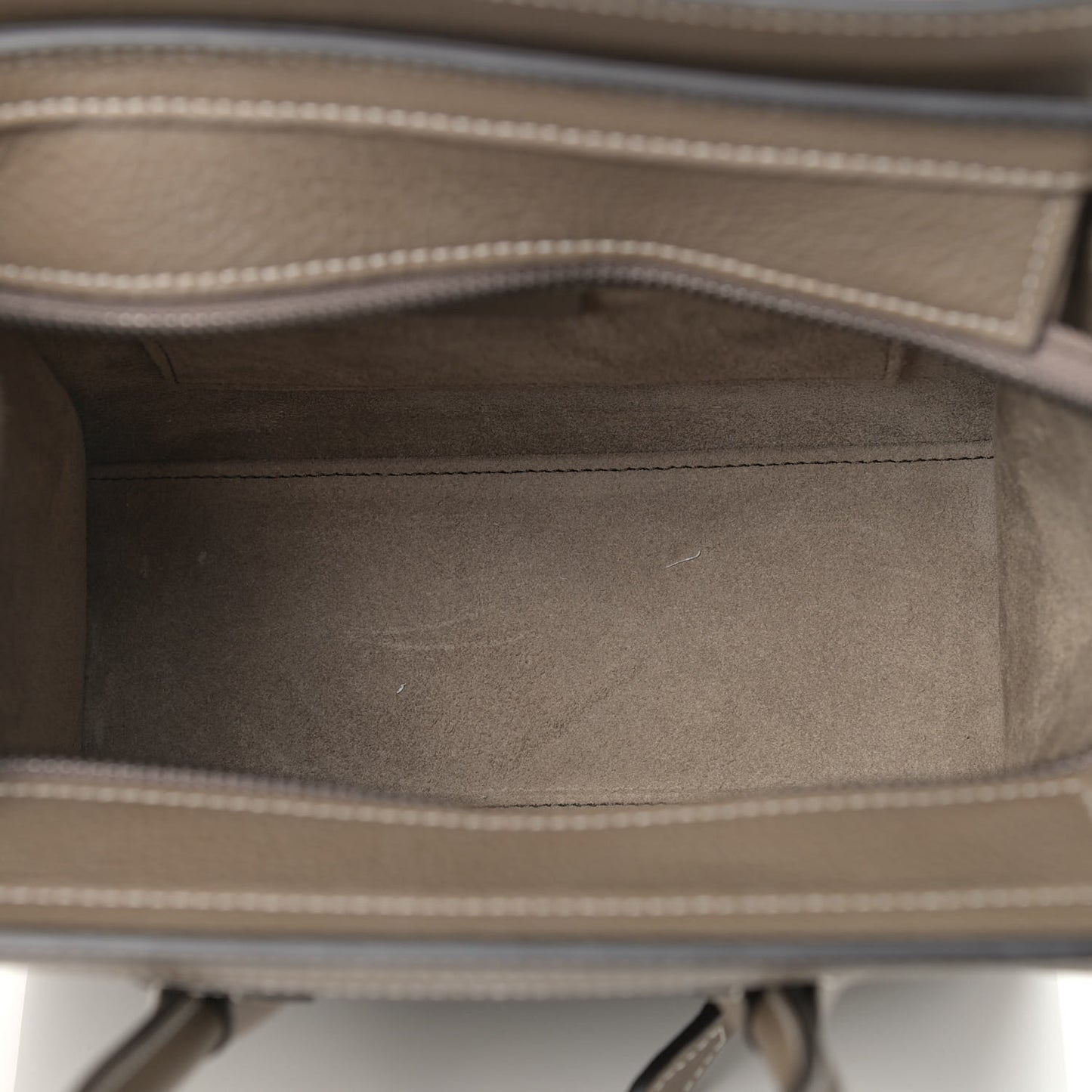 Drummed Calfskin Nano Luggage Souris