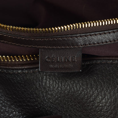 Celine Calfskin Bowler Bag Dark Brown 6 of 7