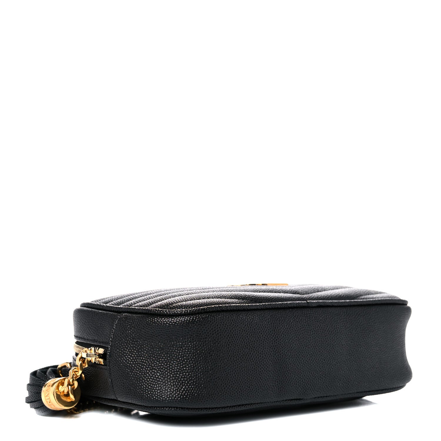 Saint Laurent Grain De Poudre Matelasse Monogram Mini Lou Camera Bag Black 4 of 8