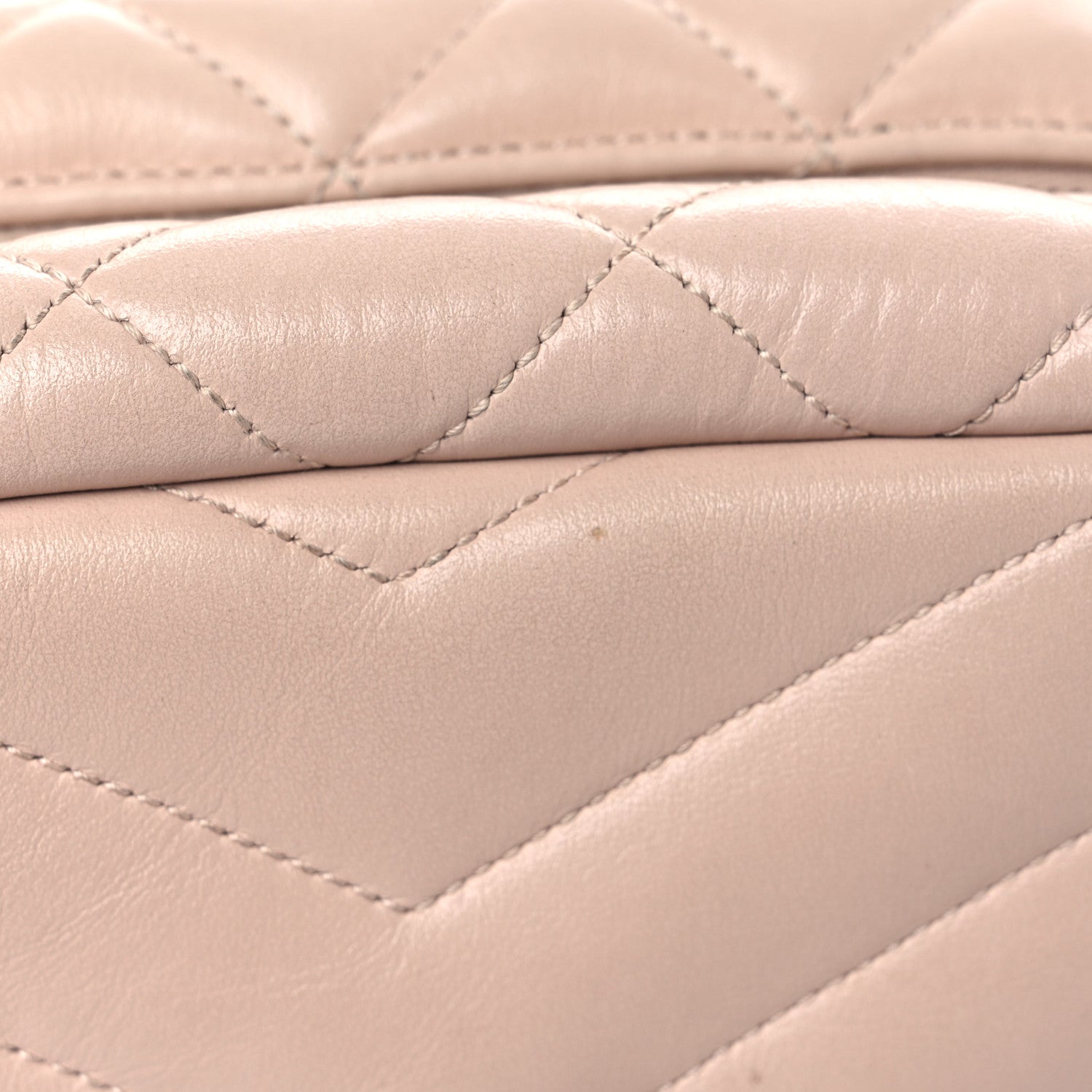 Saint Laurent Calfskin Y Quilted Monogram Small Loulou Bowling Bag Nude Powder 12 of 14