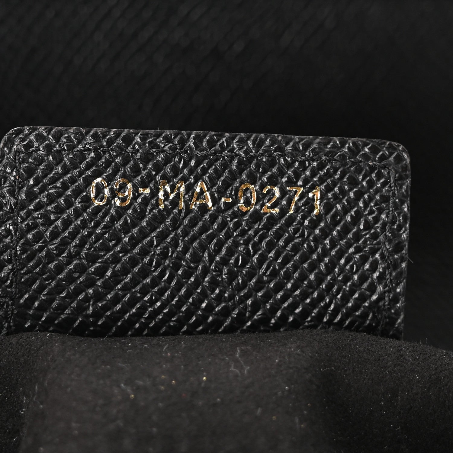 Christian Dior Grained Calfskin Saddle Bag Black 7 of 10