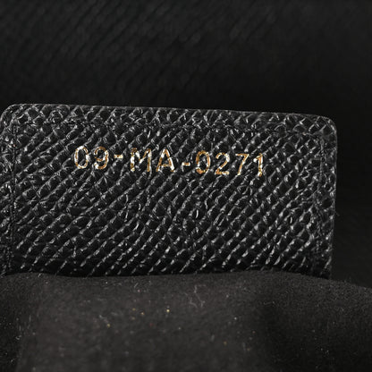 Christian Dior Grained Calfskin Saddle Bag Black 7 of 10