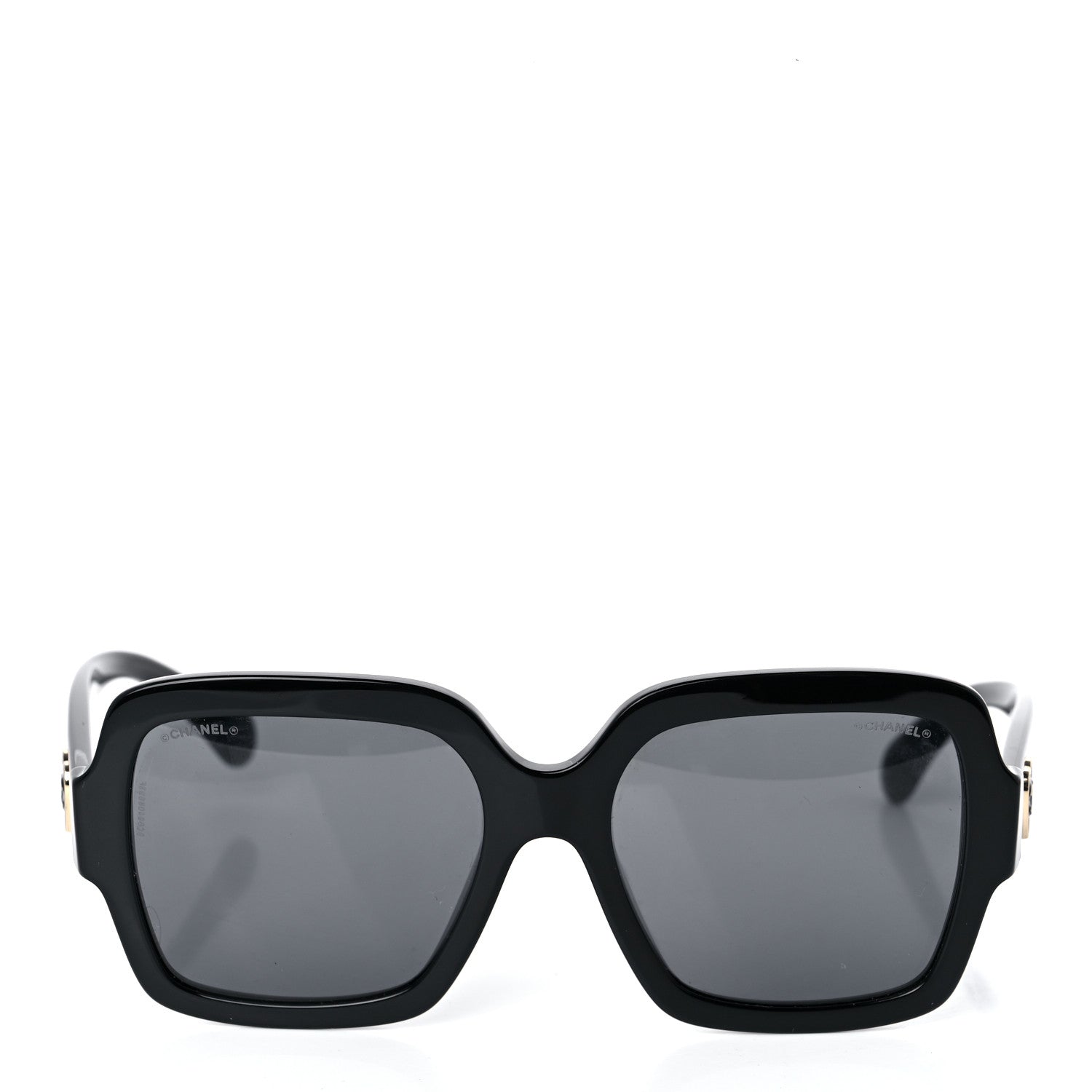 Chanel Acetate Square Heart Sunglasses 5479-A Black 2 of 10