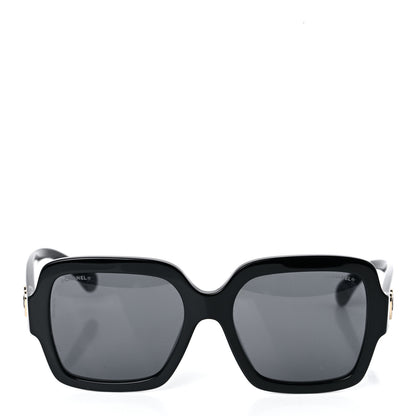Chanel Acetate Square Heart Sunglasses 5479-A Black 2 of 10
