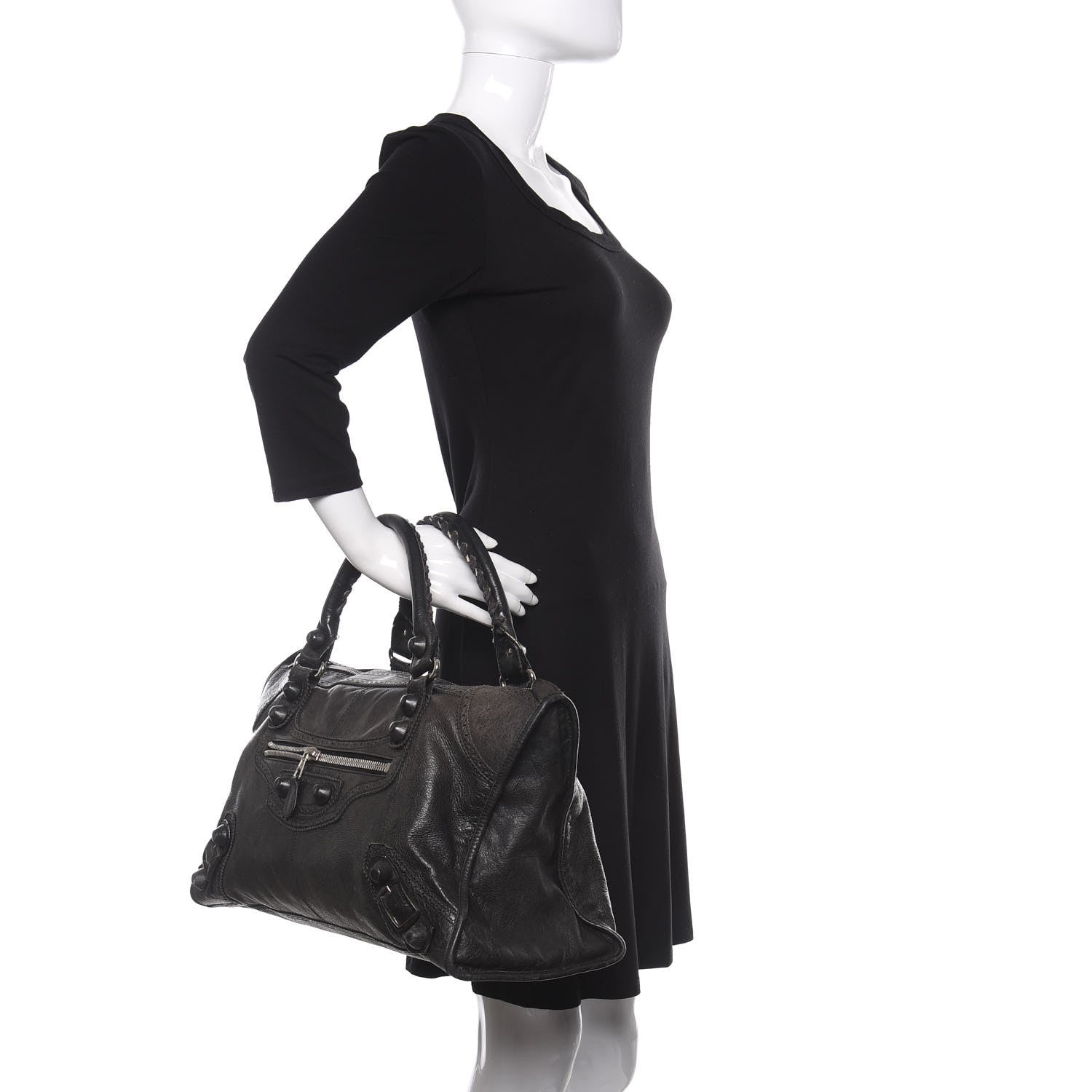 Balenciaga Agneau Giant Brogues Hardware Work Black 3 of 14