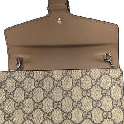 Gucci GG Supreme Monogram Mini Dionysus Chain Wallet Beige Taupe 11 of 12