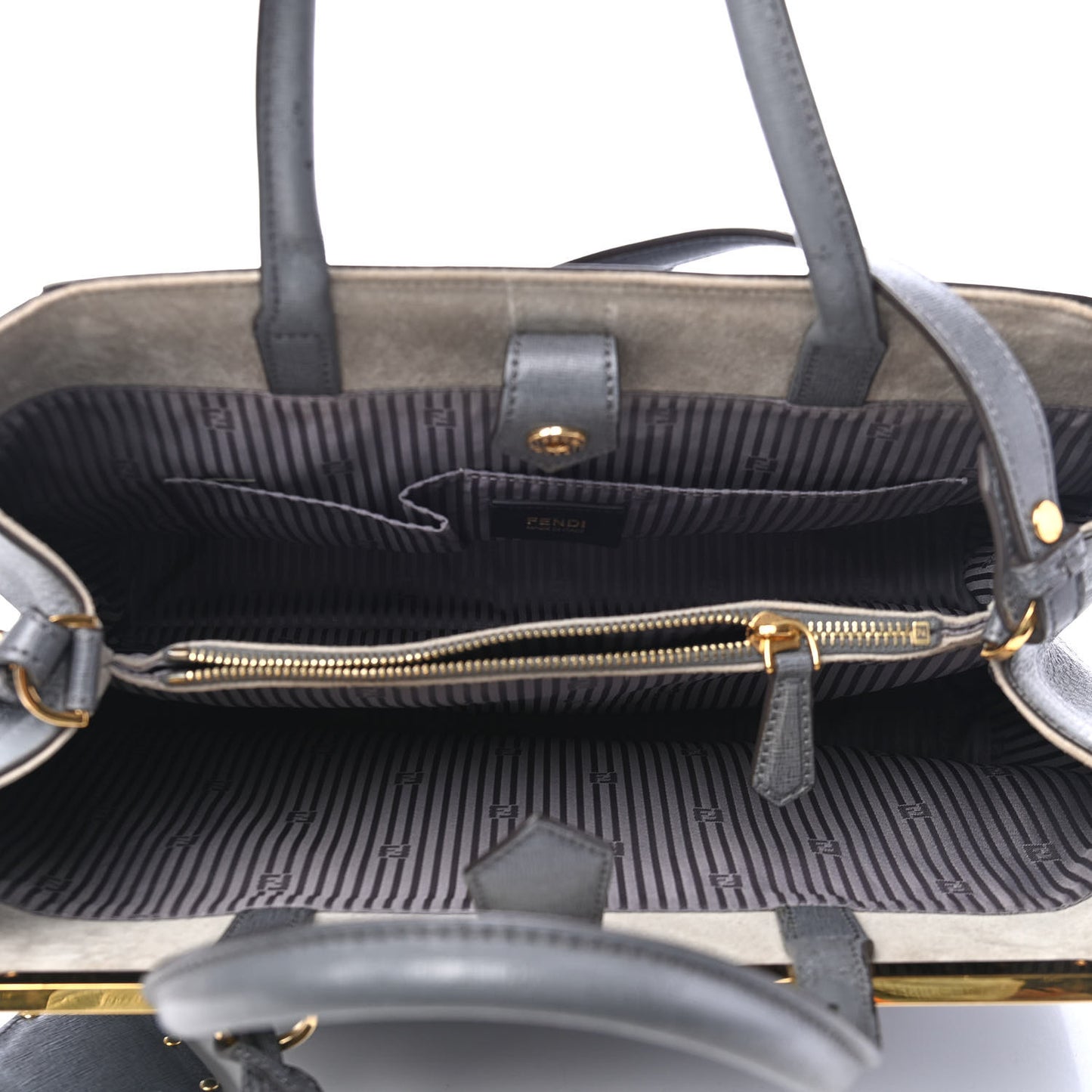 Vitello Elite Flamingo Regular 2Jours Tote Grigio Grigio Chiaro
