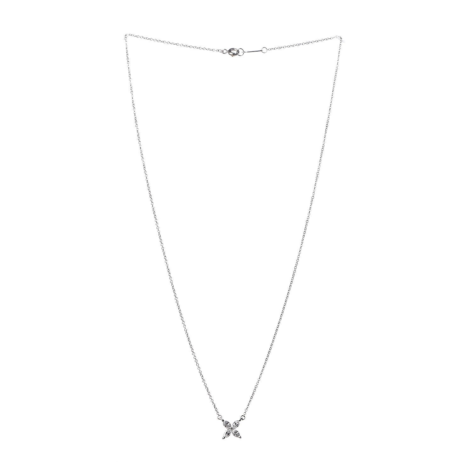 Tiffany Platinum Diamond Small Victoria Necklace 3 of 6