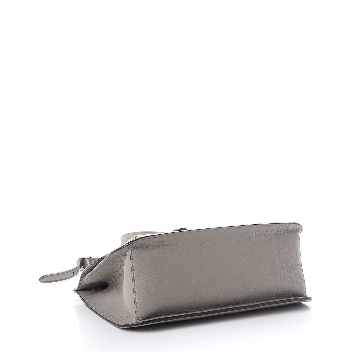 Cellarius Calfskin Medium Bamboo Daily Flap Shoulder Bag Storm Grey
