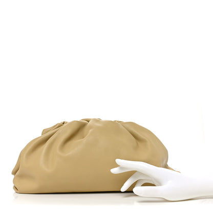 Bottega Veneta Smooth Butter Calf The Pouch Oversized Clutch Tapioca 2 of 11