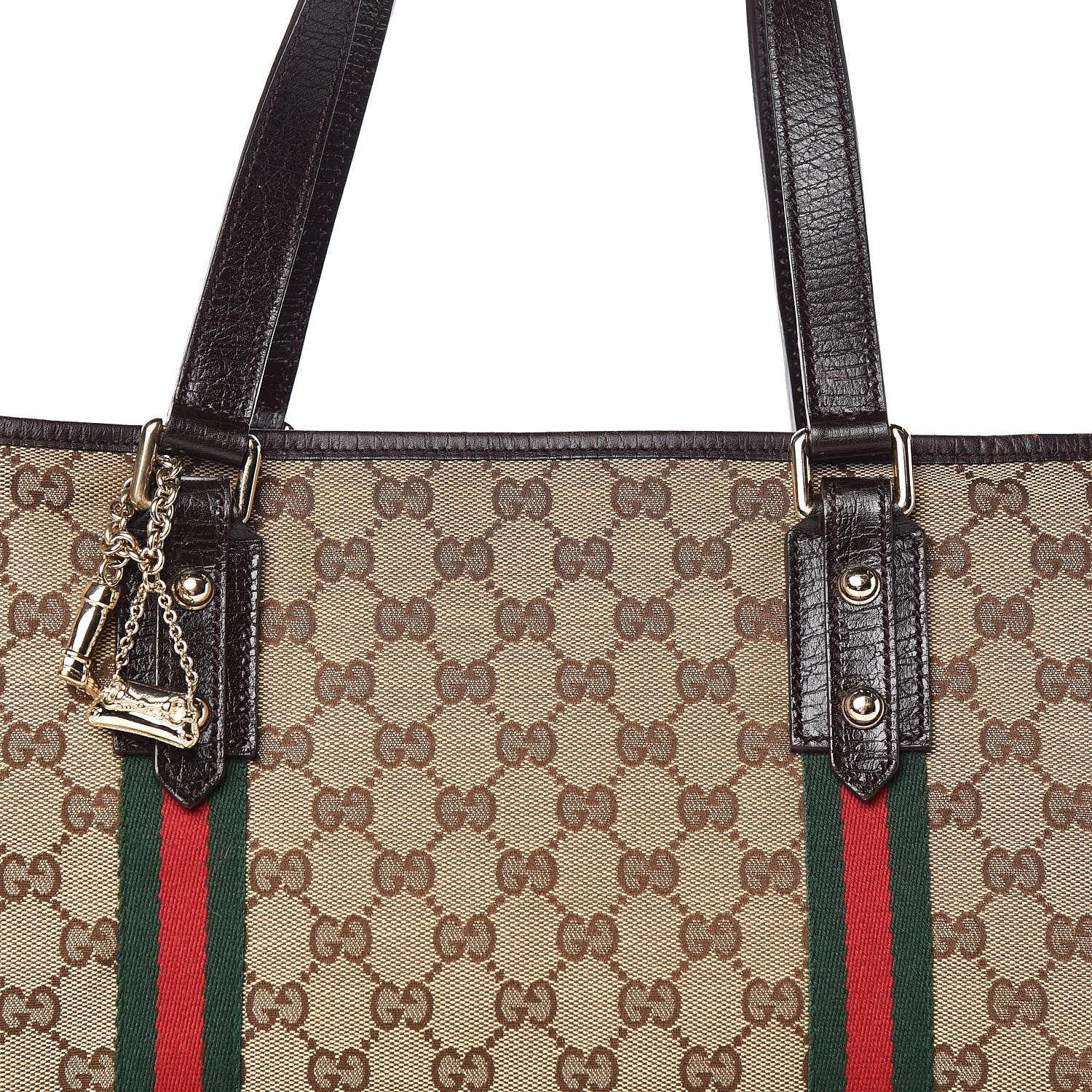 Gucci Monogram Large Jolicoeur Tote Brown 12 of 12