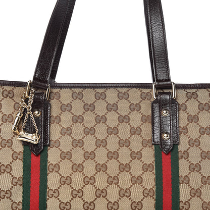 Gucci Monogram Large Jolicoeur Tote Brown 12 of 12