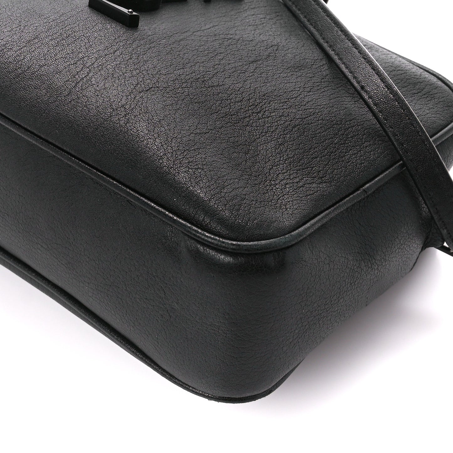 Lambskin Monogram Lou Camera Bag Black