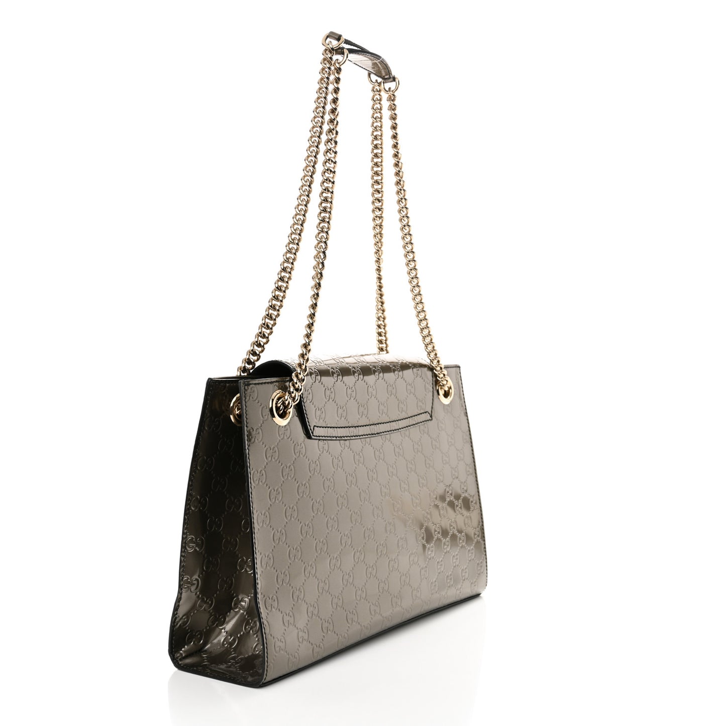 Shine Guccissima Large Emily Chain Shoulder Bag Sasso