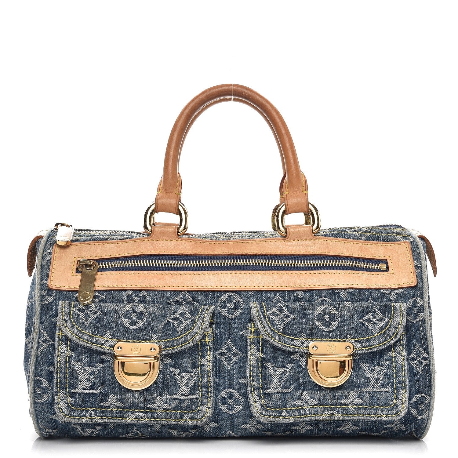 Louis Vuitton Monogram Denim Neo Speedy Blue 1 of 13
