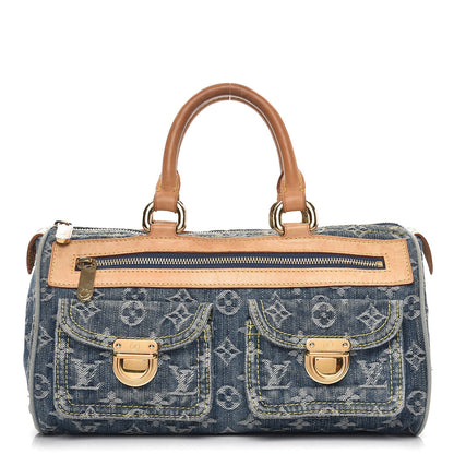 Louis Vuitton Monogram Denim Neo Speedy Blue 1 of 13