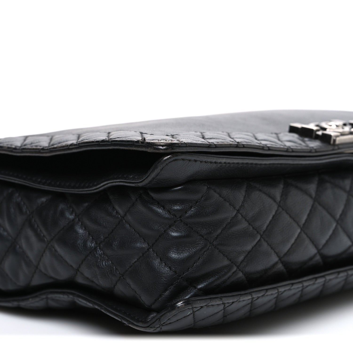 Chanel Calfskin Large Boy Reverso Flap Black 9 of 10