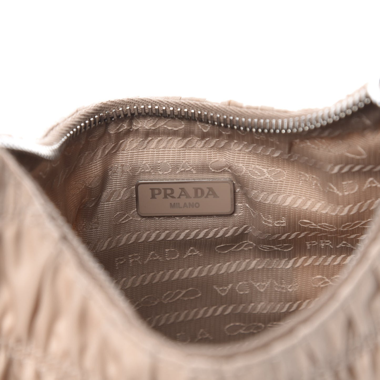 Tessuto Nylon Gaufre Shoulder Bag Cammeo