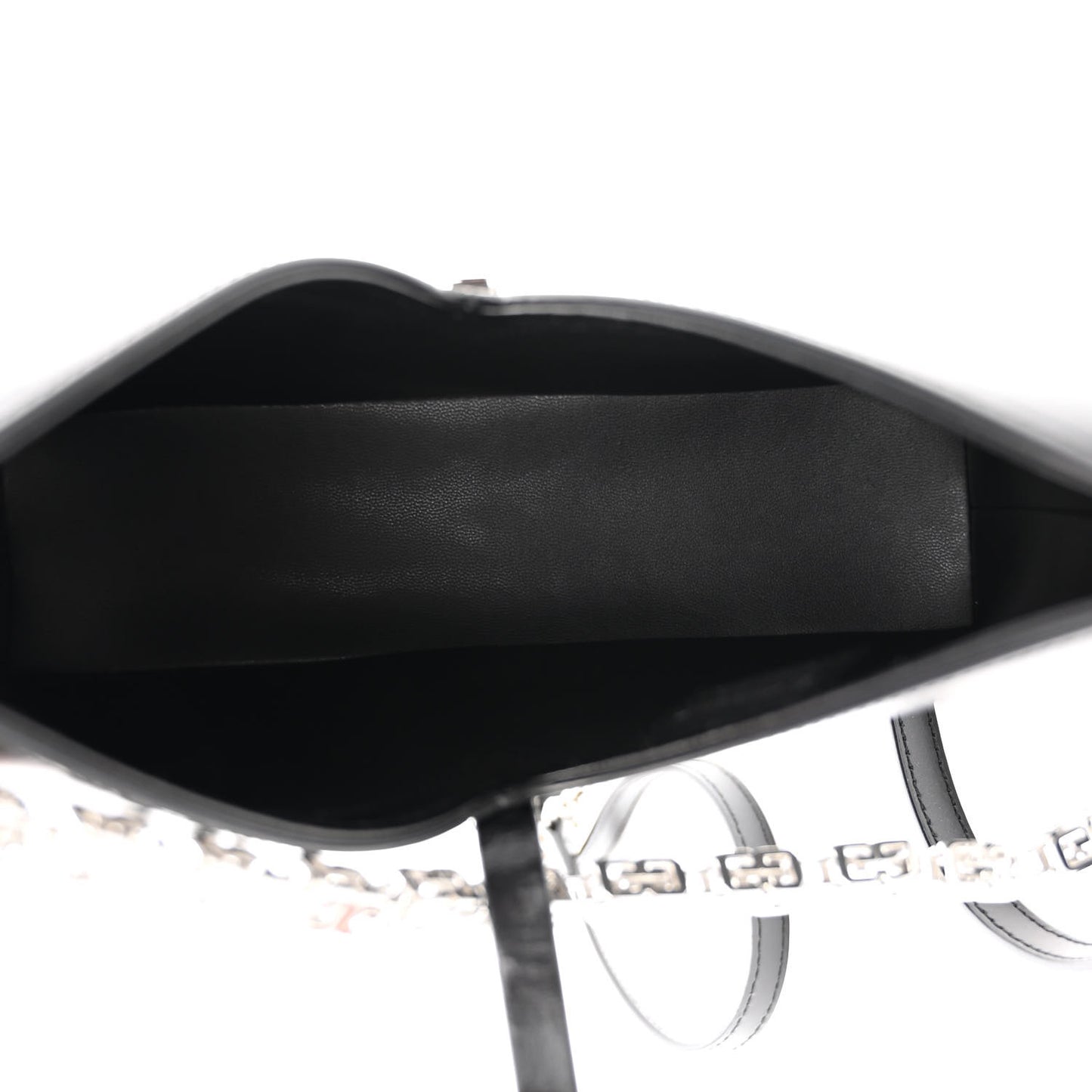 Box Calfskin Mini Cut Out Shoulder Bag Black