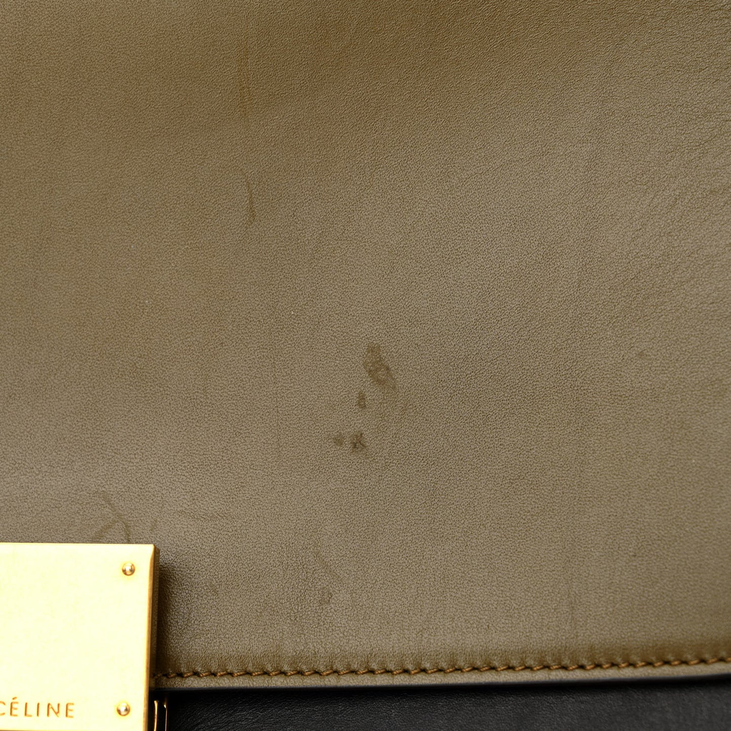 Small Tri-color Trapeze Olive
