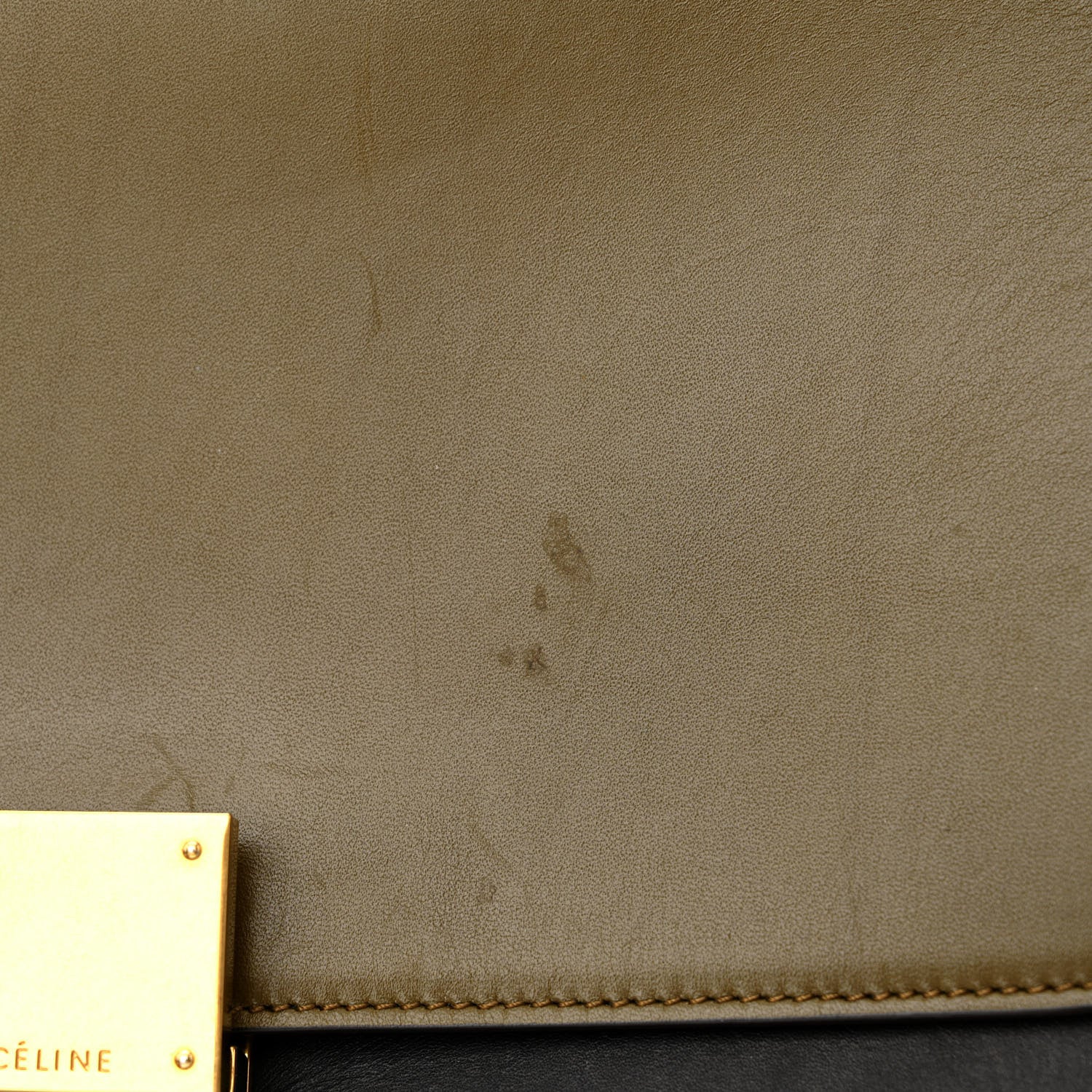 Celine Small Tri-color Trapeze Olive 12 of 21