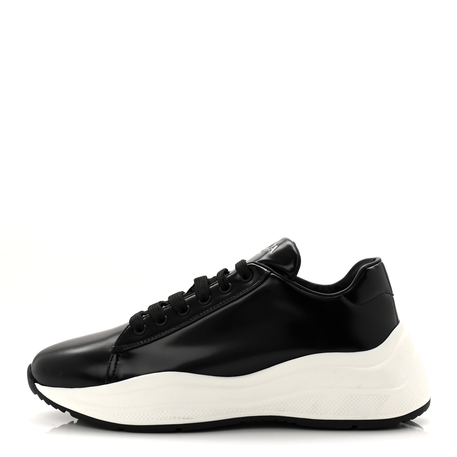 Prada Spazzolato America’s Cup Sneakers 39.5 Black 1 of 9