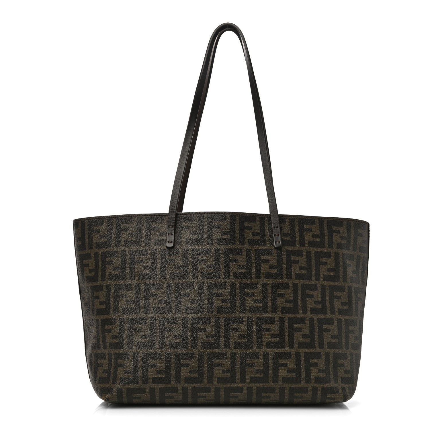 Fendi Zucca Spalmati Small Roll Tote Tobacco Moro 1 of 12