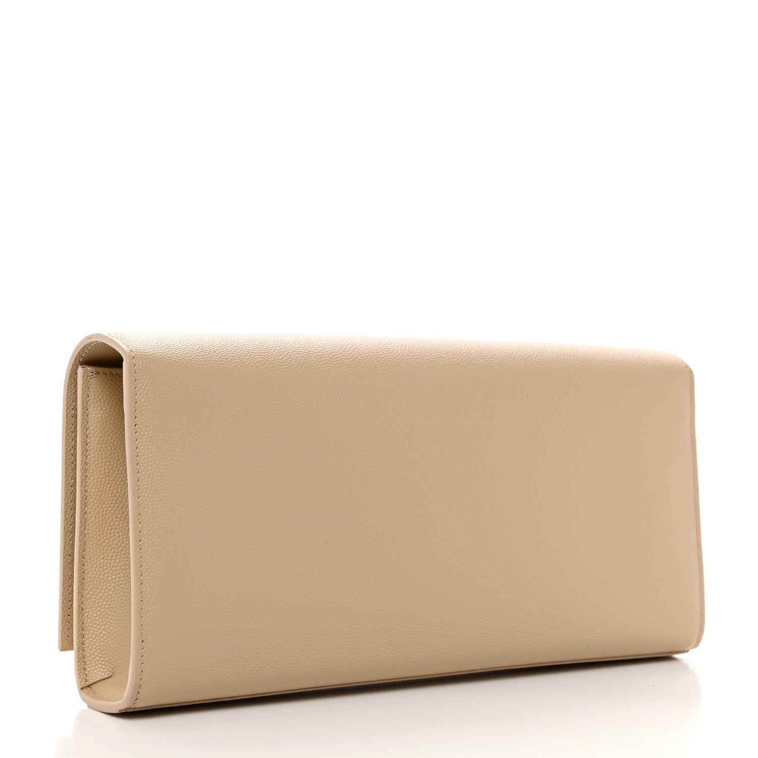 Saint Laurent Grain De Poudre Classic Monogram Cassandre Clutch Nude Powder 3 of 7