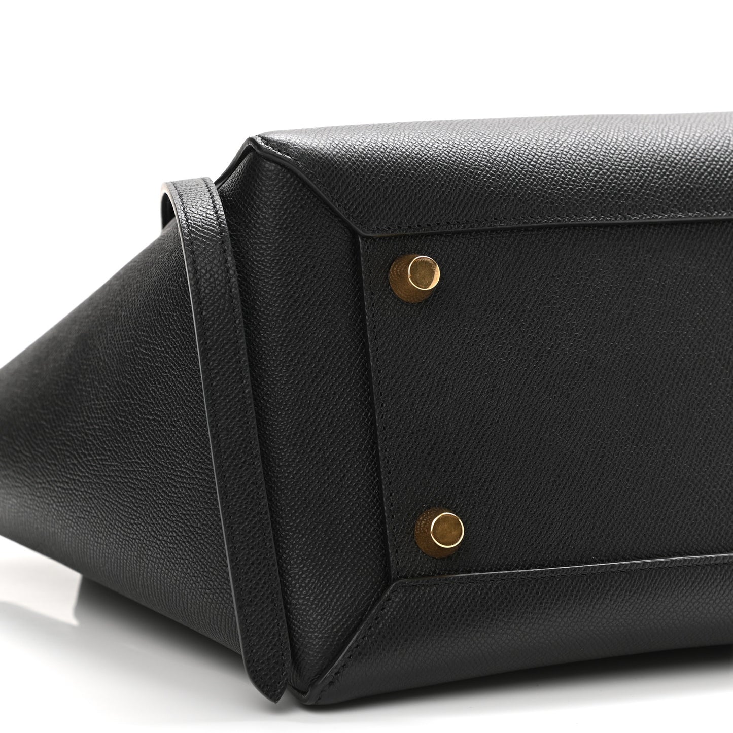 Grained Calfskin Mini Belt Bag Black